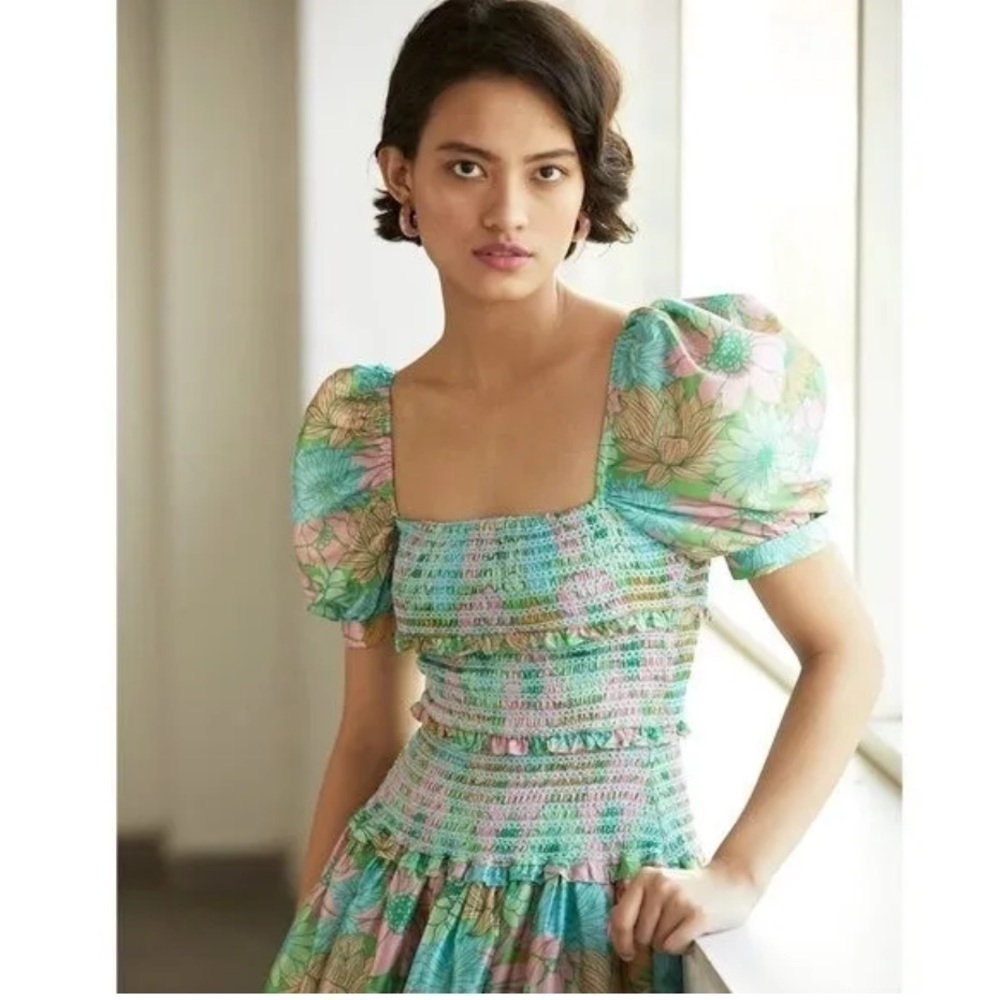 Hemant & Nandita Nadia Puff Sleeve Dress - Picture 2 of 10